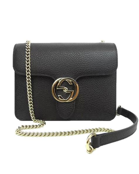 gucci vintage black crossover bag|Gucci small crossbody bag.